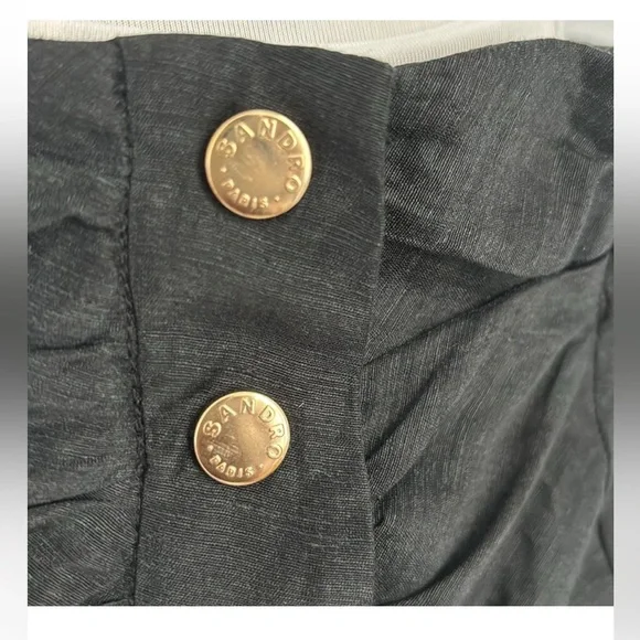 Sandro midi skirt with buttons on the side